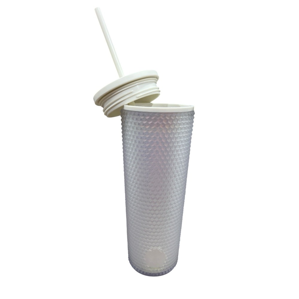 Simple Modern 24 Ounce Classic Studded Cup EUC white / Iridescent